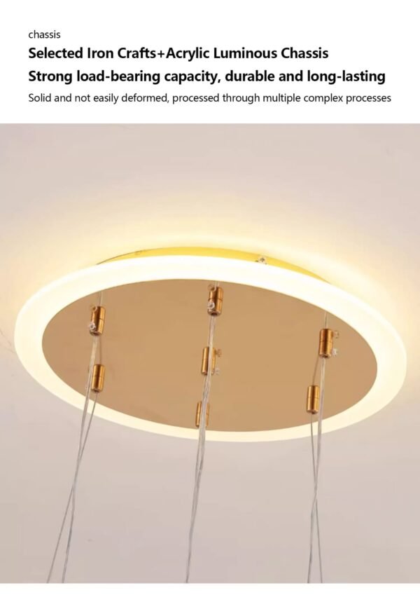 LuxiLamps - 4 Bollen Hanglamp - Kroonluchter Woonkamer – Dimbaar 100w