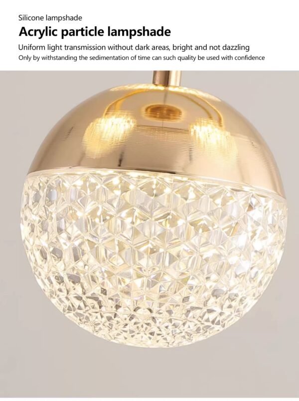 LuxiLamps - 4 Bollen Hanglamp - Kroonluchter Woonkamer – Dimbaar 100w