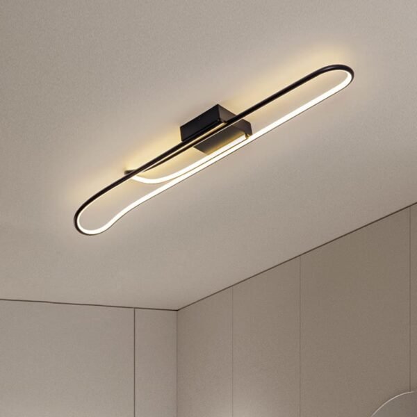 Led-plafondlamp Strip Design Plafondlamp Modern Eenvoudig Aluminium Acryl Plafondlamp Slaapkamer Kantoor Gang Garderobe Decoratieve plafondwandlamp