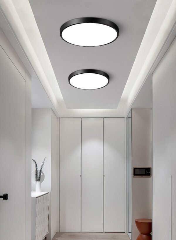 Moderne eenvoudige LED-plafondlamp met ronde ingebouwde installatie Platte plafondverlichting Paneellamp
